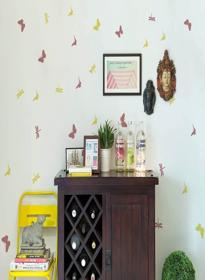 WallDesign Cute Butterflies Reusable Stencils for Wall Painting on Kids Room, Kindergarten Wall Art Decoration (4 inch x 9 inch Design Size) - Image 3